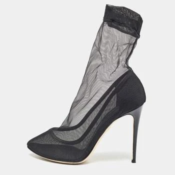 Dolce & Gabbana | Dolce & Gabbana Black Tulle Fabric Ankle Booties Size 39