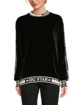 Dolce 
Gabbana | Logo Velvet Sweatshirt