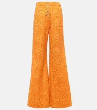 ETRO | Printed high-rise flared jeans