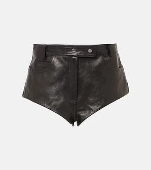 Magda Butrym | High-rise leather shorts