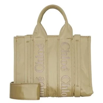 Chloé | Woody Logo Small Nylon Tote Bag