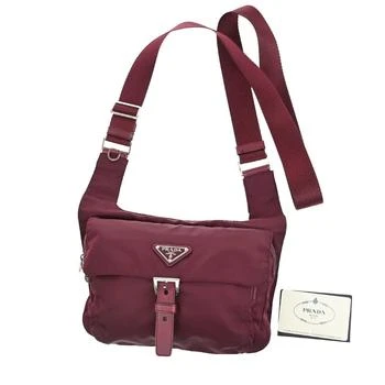 Prada | Buckle Messenger Bag Tessuto Synthetic Bag (Pre-Owned)