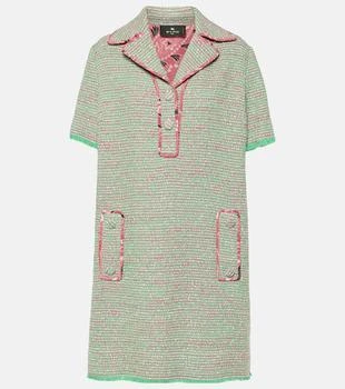 ETRO | Wool and cotton-blend tweed minidress