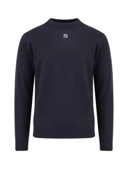 Fendi | Fendi Logo Plaque Crewneck Knitted Jumper
