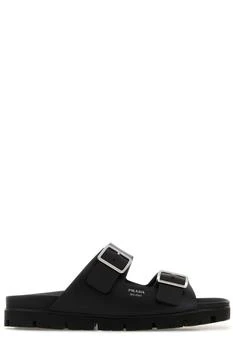 Prada | Prada Logo Detailed Buckled Sandals