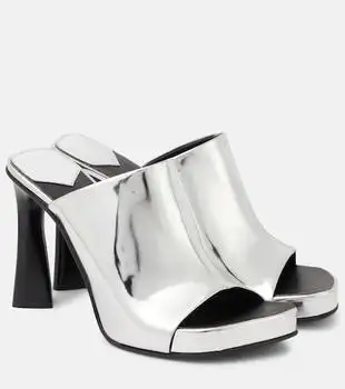 Stella McCartney | Elsa mirrored faux leather sandals