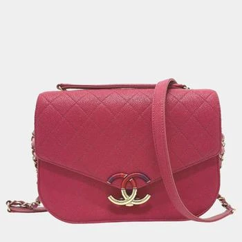 Chanel | Chanel Pink Medium Calfskin Cuba Flap Shoulder Bag