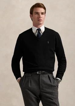 Ralph Lauren Washable Wool V-Neck Sweater