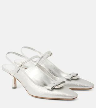 Salvatore Ferragamo | Ophelia 55 leather slingback pumps