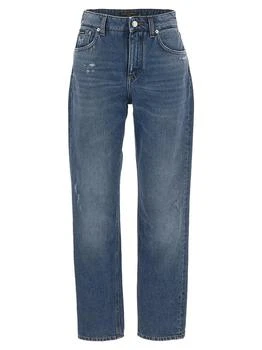 Dolce & Gabbana | Dolce & Gabbana Logo Plaque Loose-Fit Jeans