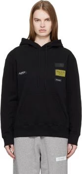 MM6 | Black Cotton Hoodie