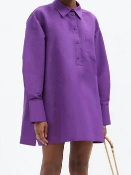 Valentino | Valentino - Oversized Silk Faille Shirt Dress