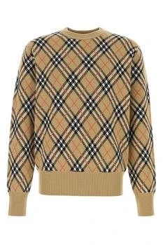 Burberry | Burberry Checked Knitted Crewneck Jumper