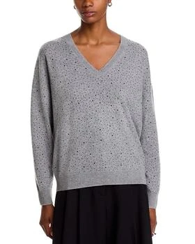 V Neck Crystal Sweater - Exclusive