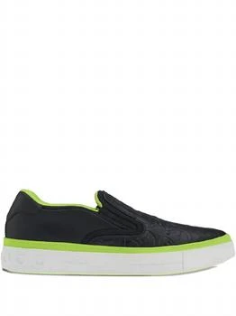Salvatore Ferragamo | Men's Embossed-Logo Slip-On Sneaker In Yellow/black