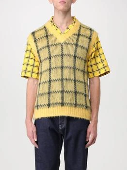 Marni | Marni mohair blend waistcoat with check pattern