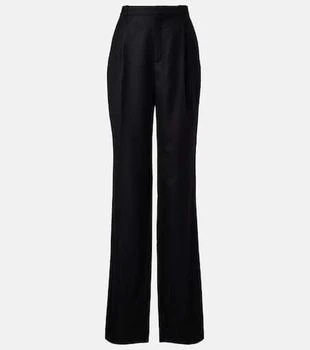 Yves Saint Laurent | High-rise cashmere straight pants