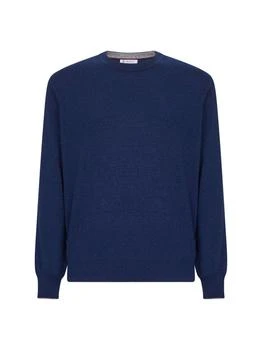 Brunello Cucinelli | Brunello Cucinelli Long Sleeved Ribbed Hem Sweater