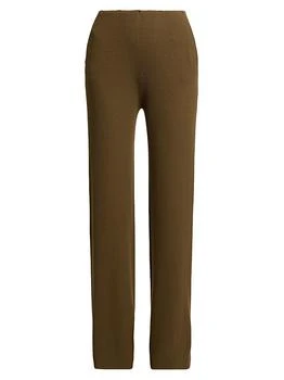 Stella McCartney | Light Ribbed Wool Straight Trousers
