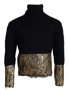 Dolce & Gabbana | gold Turtleneck Mohair Pullover Mens Men's Sweater