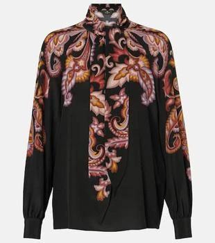 ETRO | Paisley tie-neck silk blouse
