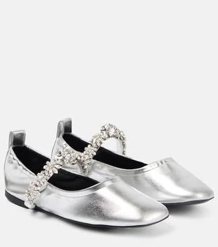 Stella McCartney | Elsa metallic faux leather ballet flats