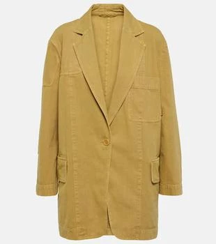 Max Mara | Dizzy oversized cotton canvas blazer