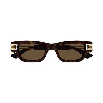 Bottega Veneta Eyewear Bolt Squared Frame Sunglasses