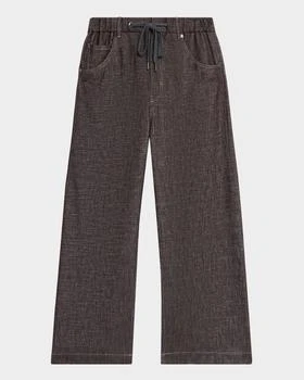 Brunello Cucinelli | Sparkling Denim Straight-Leg Pants