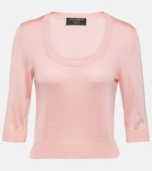 Dolce
Gabbana | Capri pointelle silk sweater