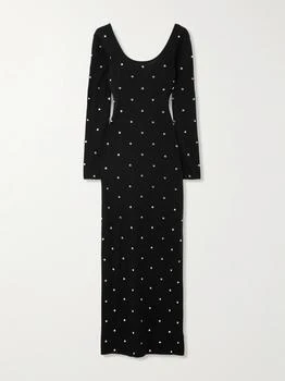 Versace | Crystal-embellished Wool Maxi Dress  - IT38