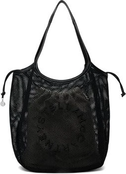 Stella McCartney | Black Logo Mesh Tote