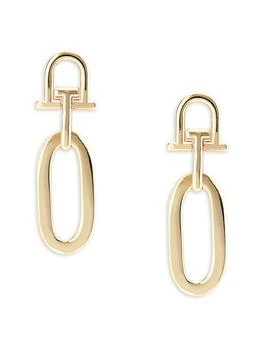 Saks Fifth Avenue | 14K Yellow Gold Door Knocker Drop Earrings