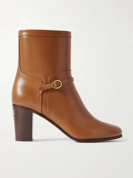 Valentino | 80 Leather Ankle Boots - Tan - IT39