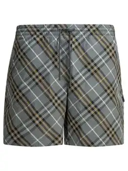 Burberry | Burberry Checked Drawstring Swim Shorts