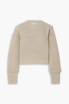 Brunello Cucinelli | Sequin-embellished waffle-knit sweater
