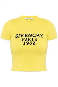 Givenchy | Givenchy Paris 1952 Jacquard Cropped Knit Top