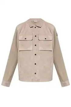 Moncler | Moncler Leather Front Buttoned Cardigan