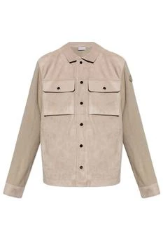 Moncler | Moncler Leather Front Buttoned Cardigan