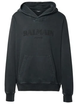 Balmain | Balmain Logo Embossed Hoodie