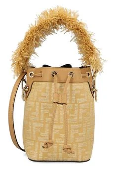 Fendi | Fendi Mon Tresor FF Jacquard Drawstring Bucket Bag