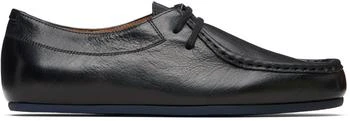 Jil Sander | Black Hood Lace-Up Derbys
