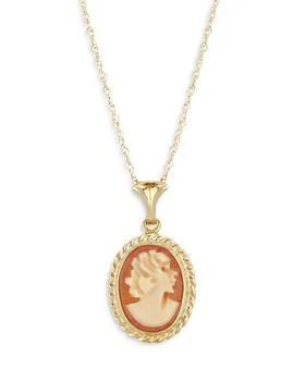 Bloomingdale's | Cameo Pendant Necklace in 14K Yellow Gold, 18"