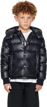 Moncler | Big Kids Navy Manaem Hooded Down Jacket