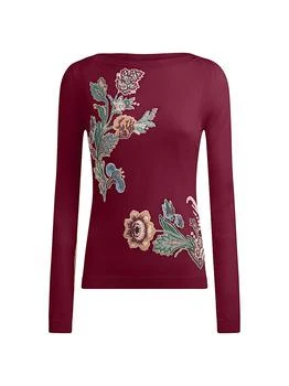 ETRO | Embroidered Wool-Blend Sweater