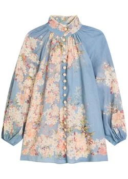 Zimmermann | Cascadian floral-print ramie blouse