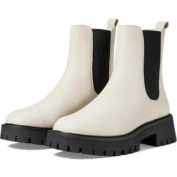 Asher Flat Bootie Womens Stretch Leather Chelsea Boots