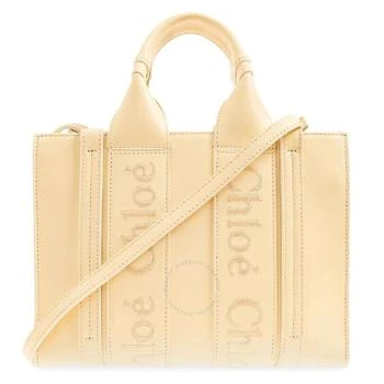 Chloé | Woody Small Logo Embroidered Leather Tote
