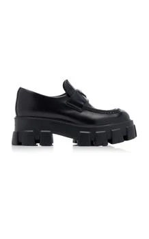 Prada Monolith Leather Loafers - Moda Operandi
