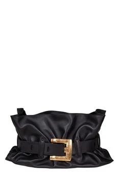 Balmain | Balmain Anthem Buckled Medium Shoulder Bag